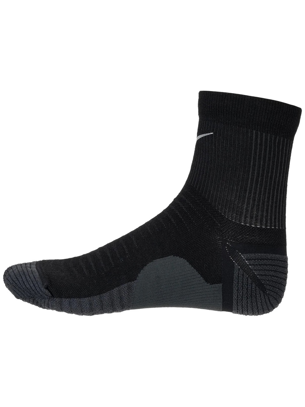 Nike Trail Dri-FIT Ankle Running Socks - Black with White Swoosh - Picture 6 of 11